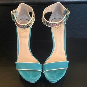 Vince Camuto women’s ankle strap heels
